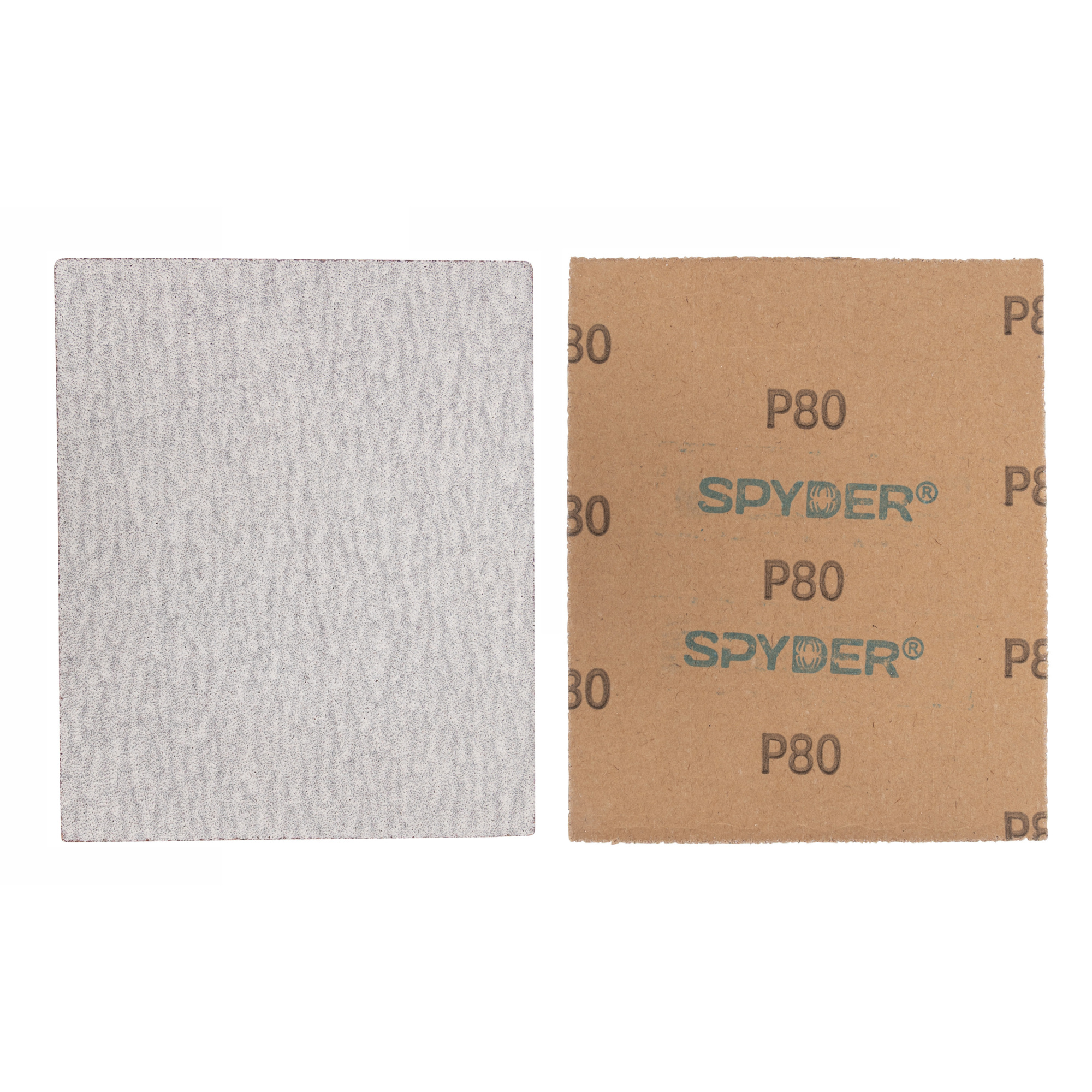 Spyder Aluminum Oxide Sanding Sheets — 4.5in. x 5.5in., 80 Grit, Wet/Dry, 20-Pack, Model# 500034